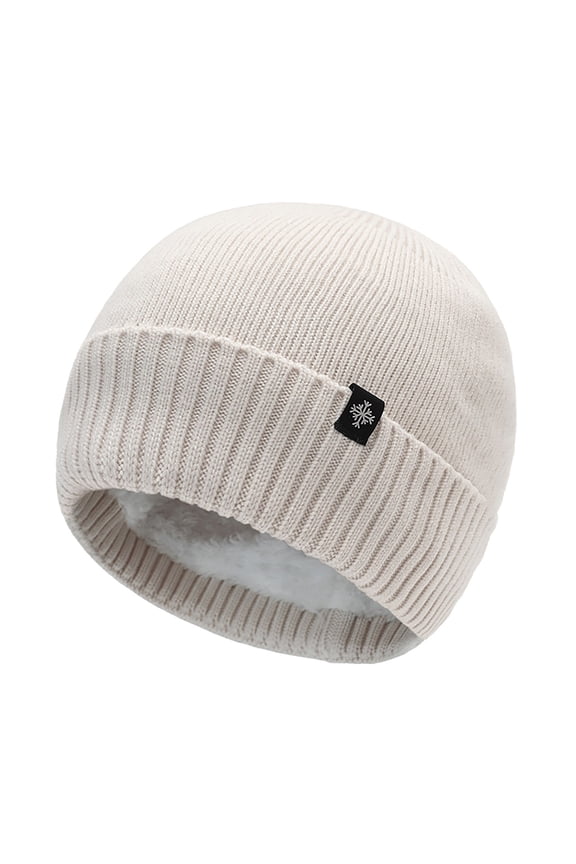 Warm Acrylic Winter Hat for Women Ribbed Knit Fleece-Lined Cap Stretchable Lightweight Beanie Perfect for Outdoor Activities and Everyday Cold Weather Style ﻿