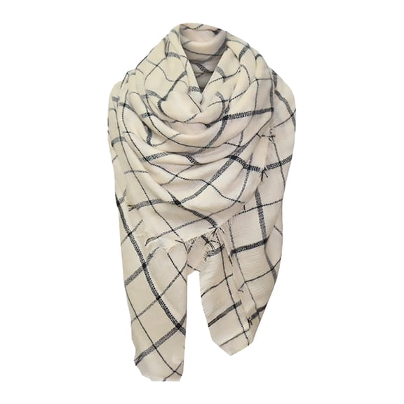 LIZENG Women'S Winter Colorful Plaid Warm Soft Scarf Shawl Imitation Scarf with Shawls for Headscarf and Neck for Fashion and Comfort