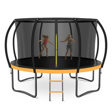 LIZEVINC 14FT Trampoline Outdoor for Kids Adult, with Enclosure Net Ladder, ASTM Approval