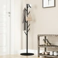 thumbnail image 1 of LIZEVINC Coat Rack, Adjustable Size coat Tree with 7 Hooks, Freestanding Tree Stand, Easy Assembly for Entryway, Bedroom, Hallway, or Office, Space-Saving Design for Coats, Hats & Bags, 1 of 11