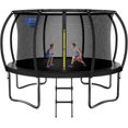 thumbnail image 1 of LIZEVINC Outdoor Trampoline 14FT Recreational for Kids Adults with Basketball Hoop, 1 of 7