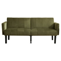 LIZHOUMIL 75.5" Convertible Loveseat Sofa, 3-Position Fabric Sofa Bed