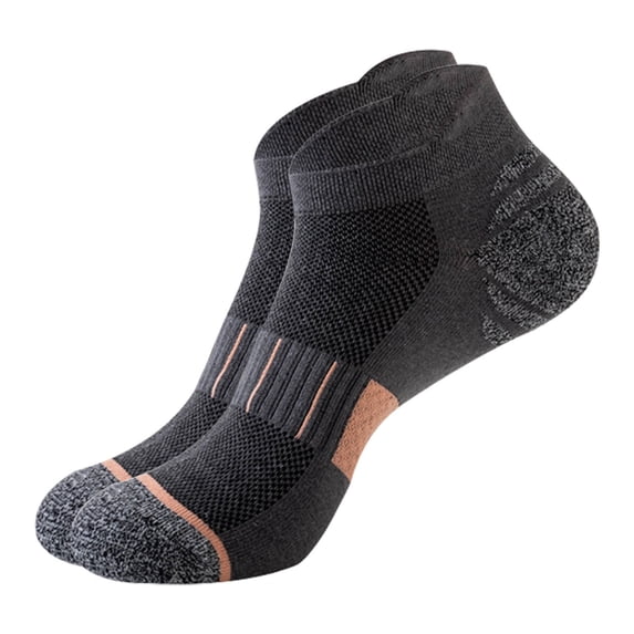 LIZUOJUN Under $2 No Show Socks for Women and Men Cotton Cushioned Athletic Socks Breathable Casual Socks Seamless Toe Stretchy Training Socks Reinforced Heel and Toe, One Size