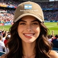 thumbnail image 1 of LIZUOJUN 2026 Soccer Cap Breathable Cotton Blend Unisex Embroidered 2026 Hat for Outdoor Sports Running Daily Wear Fan Gifts,Khaki, 1 of 4