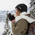 thumbnail image 1 of LIZUOJUN Under $3 Beanie Slouchy Knitted Hat Unisex Solid Color Loose Draped Pullover Beanie Soft Stretch Windproof Casual Headwear For Autumn Winter Daily Leisure Wear Black, 1 of 2