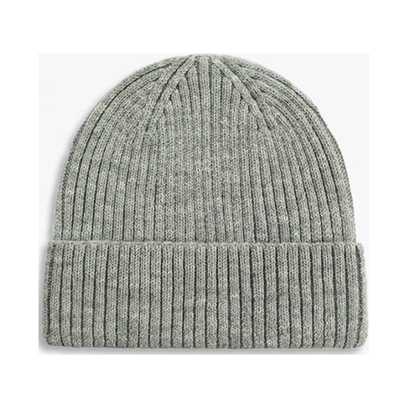 LIZUOJUN Under $3 Beanie Winter Hat For Men Women Solid Color Ribbed Knitted Cuff Hat Lightweight Stretchy Windproof Hip Hop Cold Cap Packable Outdoor Daily Headwear For Casual Use Grey