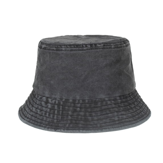 LIZUOJUN Under $3 Bucket Hat Sun Hat Classic Cotton Packable Sun Bucket Hats Plain Hat Sun Protection Unisex Summer Travel Beach Fisherman Hat Dark Gray,One Size