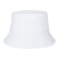 thumbnail image 1 of LIZUOJUN Under $3 Bucket Hat Sun Hat Classic Cotton Packable Sun Bucket Hats Plain Hat Sun Protection Unisex Summer Travel Beach Fisherman Hat White,One Size, 1 of 2