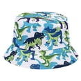thumbnail image 1 of LIZUOJUN Under $3 Bucket Hat Sun Hats For Women Reversible Print Double-Sided Wear Sun Protection Unisex Summer Beach Fisherman Hat Comfort For Hiking, Gardening, Camping 54Cm White,One Size, 1 of 2