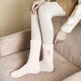 thumbnail image 1 of DailyChi Under $3 Crew Socks for Women Cotton Fleece Lined Warm Socks Cozy Thermal Plush Socks Non Slip Winter House Socks Soft Stretchy Fit Breathable All Day Comfort, One Size, 1 of 4