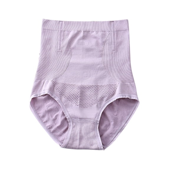 LIZUOJUN Under $3 Underwear Women Butt Lifting Panties High Waisted Full Coverage Body Shaper Briefs Tummy Control Seamless Stretch Breathable Honeycomb Mesh Shapewear Panties S-XL