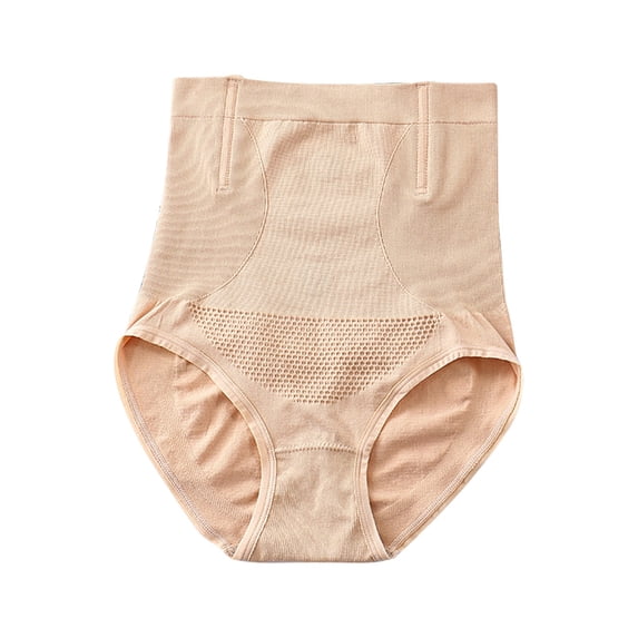 LIZUOJUN Under $3 Underwear Women Butt Lifting Panties High Waisted Full Coverage Body Shaper Briefs Tummy Control Seamless Stretch Breathable Honeycomb Mesh Shapewear Panties S-XL