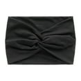 thumbnail image 1 of LIZUOJUN Under $4 Elastic Wide Head Wraps for Women Moisture Wicking Sweat Bandana 18cm Wide Cross Stretch Headbands for Yoga Running Workout Gym Fitness, Black, 1 of 5