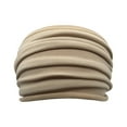 thumbnail image 1 of LIZUOJUN Under $5 Wide Ruched Headbands for Women Solid Color Head Hoop Soft Fabric Wide Brim Headbands Simple Sweet Elastic Hair Bands Daily Fashion Hair Accessories, Beige, 1 of 1