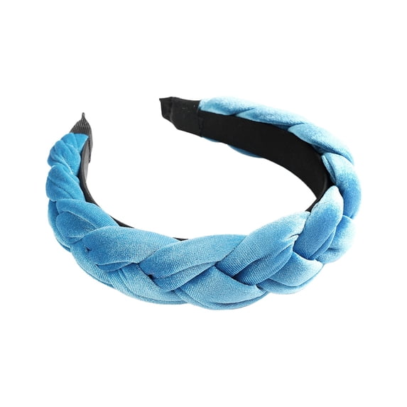 LIZUOJUN Under $5 Wide Vintage Padded Headbands for Women Elegant Velvet Hair Accessories for Daily Use Summer Vacation Music Festival Outfits Women Hair Gifts, Blue
