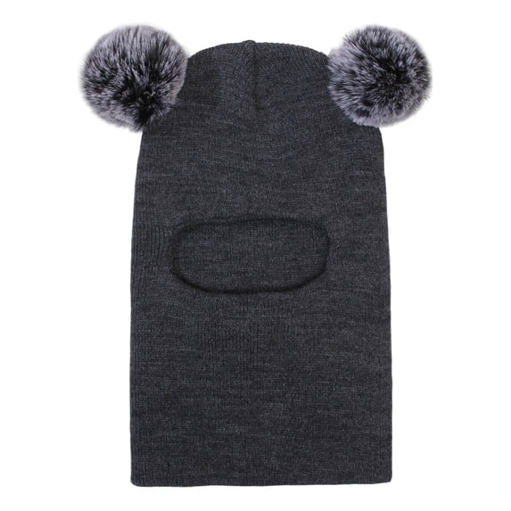 LIZUOJUN Baby Winter Hat Scarf Set Baby 2-in-1 Beanie & Neck Warmer Unisex Infant Toddler Kids Hat Scarf Dark Gray One Size