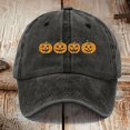 thumbnail image 1 of LIZUOJUN Baseball Cap for Women Halloween Pumpkin Hat Embroidered Hat Washed Vintage Adjustable Soft Cotton Low Profile Casual Outdoor Hat, A, 1 of 3