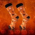 thumbnail image 1 of LIZUOJUN Cotton Crew Socks for Women Halloween Witch Pumpkin Skull Bat Ghost Novelty Socks Soft Breathable Cute Fun Gift Socks, One Size, 1 of 4