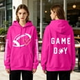 thumbnail image 1 of LIZUOJUN Football Sweatshirt for Women Oversized Hooded Pullover with Pockets Soft Cotton Blend Casual Game Day Outfits for Women Fall Winter L, 1 of 9
