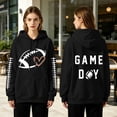 thumbnail image 1 of LIZUOJUN Game Day Sweatshirt for Women Oversized Hooded Pullover with Pockets Soft Cotton Blend Casual Fall Outfits XL, 1 of 9