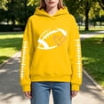 thumbnail image 1 of LIZUOJUN Oversized Football Sweatshirt for Women Game Day Hooded Pullover Game Day Graphic Casual Fall Winter 2026 3XL, 1 of 9