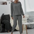 thumbnail image 1 of LIZUOJUN Pajama Sets for Women 2 Piece Fleece Long Sleeve Pants Sleepwear Lounge Set Soft Cozy Warm Pjs Loungewear Round Neck Pajama Warm Cozy Sleepwear - M, 1 of 5