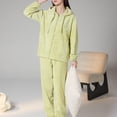 thumbnail image 1 of LIZUOJUN Plus Size Pajamas for Women Set Fleece Long Sleeve Pants Sleepwear 2 Piece Lounge Set Soft Cozy Warm Pjs Loungewear Half Zip Pajama Warm Cozy Sleepwear - M, 1 of 8