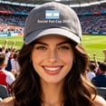 thumbnail image 1 of LIZUOJUN Soccer Baseball Cap Breathable Cotton Blend Unisex Embroidered 2026 Hat for Outdoor Sports Running Daily Wear Fan Gifts,Grey, 1 of 4