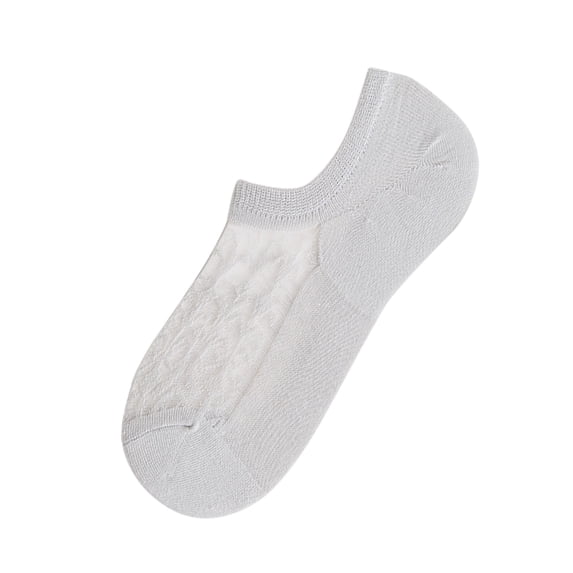 LIZUOJUN Sock Slippers Womens Socks Summer Invisible Breathable Shallow Mouth Invisible Socks Slipper House Socks Grey One Size