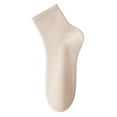 thumbnail image 1 of LIZUOJUN Socks Women Thin Cotton Socks Breathable Athletic Casual Crew Socks Toe Women Above Ankle Crew Socks Comfort Running Socks Beige One Size, 1 of 3