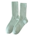 thumbnail image 1 of LIZUOJUN Socks Women Thin Cotton Socks Soft Cotton Bootie Socks Women Above Ankle Crew Socks Fuzzy Crew Socks Mint Green One Size, 1 of 4