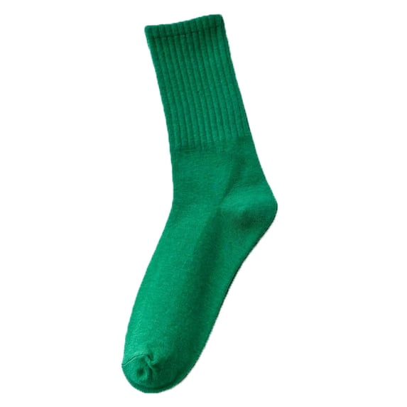 LIZUOJUN Socks Womens Socks Solid Color Socks Colorful Lightweight Cotton Pile Socks Athletic Socks Fuzzy Crew Socks Army Green One Size