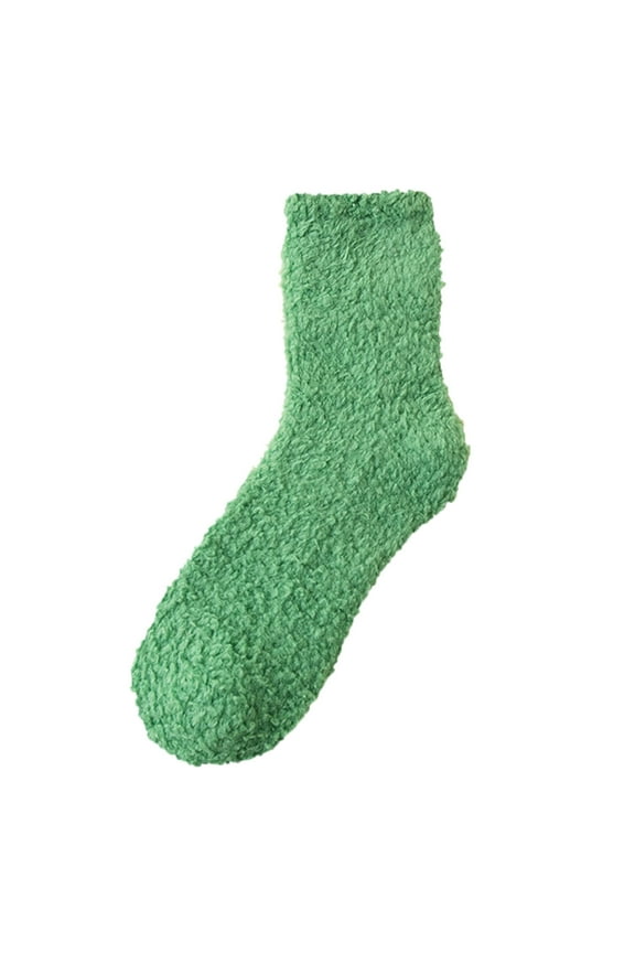 Socks Womens Winter Socks Coral Fleece Socks Stripe Socks Colorful Lightweight Athletic Socks Casual Socksthermal Socks Crew Socks Green One Size