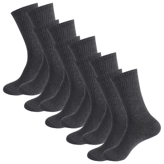 LIZUOJUN Stockings 5 Pairs of Cotton Socks Men 's Stockings Sports Socks Solid Color Stockings Thigh High Stockings Dark Gray One Size