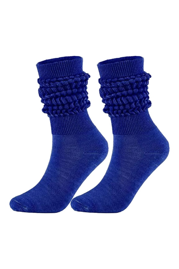 Stockings Medium High Tube Bubble Socks Fashionable and Versatile Socks Men and Women Socks of the Same Style Blue1 One Size