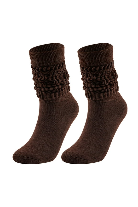 Stockings Medium High Tube Bubble Socks Fashionable and Versatile Socks Men and Women Socks of the Same Style Brown One Size