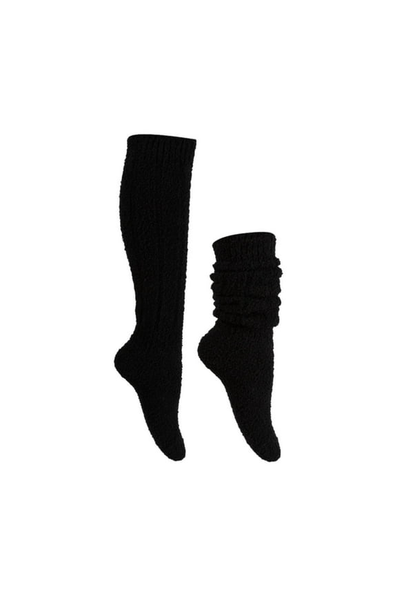Stockings Women 's Thick Socks Winter Extra Thick and Moon Socks Autumn and Winter Warm Home Stockings Black One Size