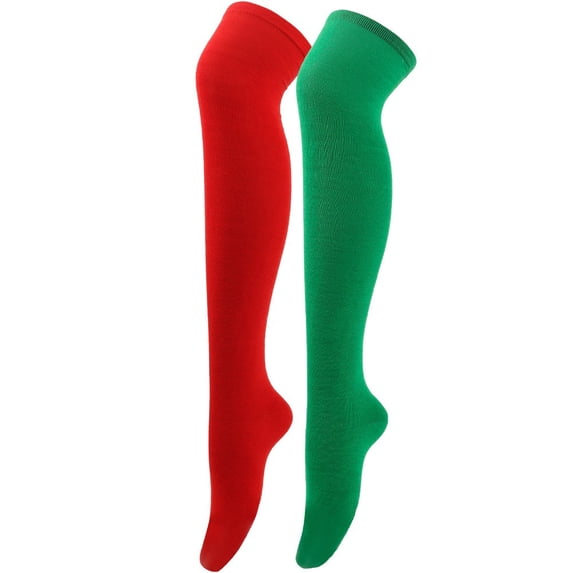 LIZUOJUN Stockings Womens Long Socks Pure Color Socks Thigh High Socks Over the Knee Socks Festival Christmas Thigh High Sheer Stockings A One Size