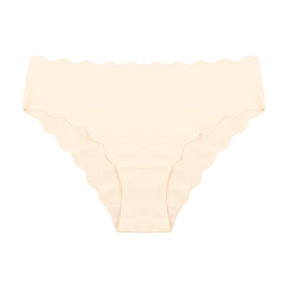 LIZUOJUN Under $2 Underwear Women Scalloped Edge Hipster Cheeky Bikini Briefs Silky No Show Stretch Breathable Panties XS,S,M,L