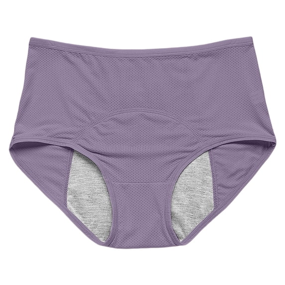 LIZUOJUN Under $3 Underwear Women Breathable Mesh Briefs Period Underwear Leak Proof Full Coverage Multicolor Regular & Plus Size M-8XL