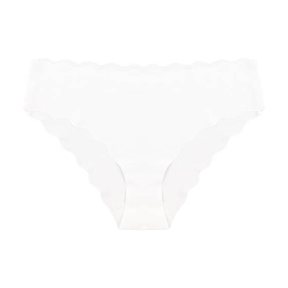 LIZUOJUN Under $3 Underwear Women Scalloped Edge Hipster Cheeky Bikini Briefs Silky No Show Stretch Breathable Panties XS,S,M,L