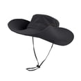 thumbnail image 1 of LIZUOJUN Under $5 Bucket Hat Wide Brim Sun Hats For Men Women Quick Dry Foldable Uv Protection Hiking Beach Fishing Summer Safari, Black,A, 1 of 2
