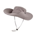 thumbnail image 1 of LIZUOJUN Under $5 Bucket Hat Wide Brim Sun Hats For Men Women Quick Dry Foldable Uv Protection Hiking Beach Fishing Summer Safari, Grey,A, 1 of 2