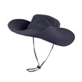 thumbnail image 1 of LIZUOJUN Under $5 Bucket Hat Wide Brim Sun Hats For Men Women Quick Dry Foldable Uv Protection Hiking Beach Fishing Summer Safari, Navy,A, 1 of 2