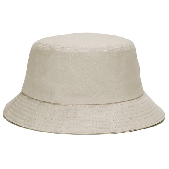 LIZUOJUN Under $5 Hot Summer Bucket Hat Fisherman Hat Unisex Classic Cotton Blend Wide Brim UV Protection Breathable Camping Fishing, Sun Hat, Beige