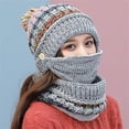 thumbnail image 1 of LIZUOJUN Under $6 Beanie Hats for Women Korean Style Cute Ear Flap Knit Skull Cap Warm Soft Stretchy Winter Cycling Cold Weather One Size Grey, 1 of 4