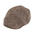 thumbnail image 1 of LIZUOJUN Under $6 Beret Hat Newsboy Cap British Style Woolen Cloth Vintage Role Playing Comfortable Unisex, Cabbie Hat, Brown, 1 of 6