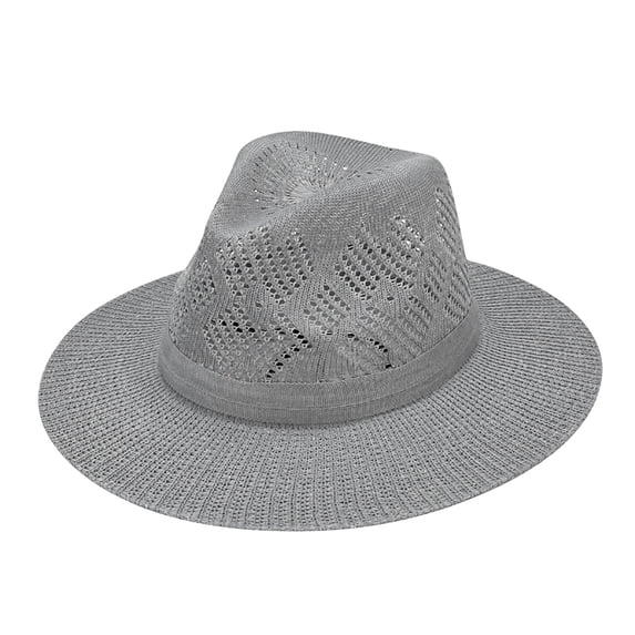LIZUOJUN Under $6 Hot Summer Bucket Hat Beach Straw Hat Lightweight Breathable Cotton Polyester Wide Brim Beach Hat For Men, Sun Hat, Gray