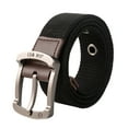 thumbnail image 1 of LIZUOJUN Under $6 Men's Belt With Classic Pin Buckle Quick Release For Work Business And Casual Outdoor Daily Wear Office Outings Everyday, Black, 1 of 2