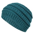 thumbnail image 1 of LIZUOJUN Women's Wide Knit Headband Winter Ear Warmer & Face Washing Headwrap, Slouchy Ribbed Wool Blend Hair Band Stretchy Ear Warmen for Women Dark Blue A, 1 of 3